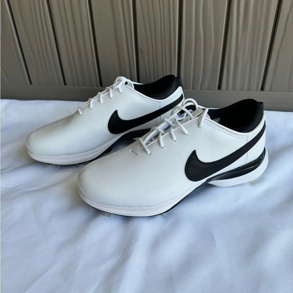 Nike Air Zoom Victory Tour 2 Mens Leather Golf Shoes Spikes Size 7.5 White NEW